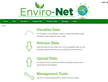 Tablet Screenshot of enviro-net.org
